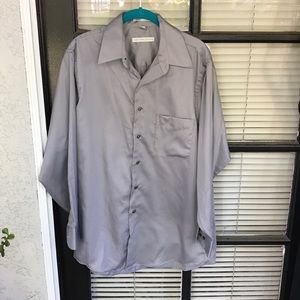Geoffrey Beene Gray Button Dress Shirt